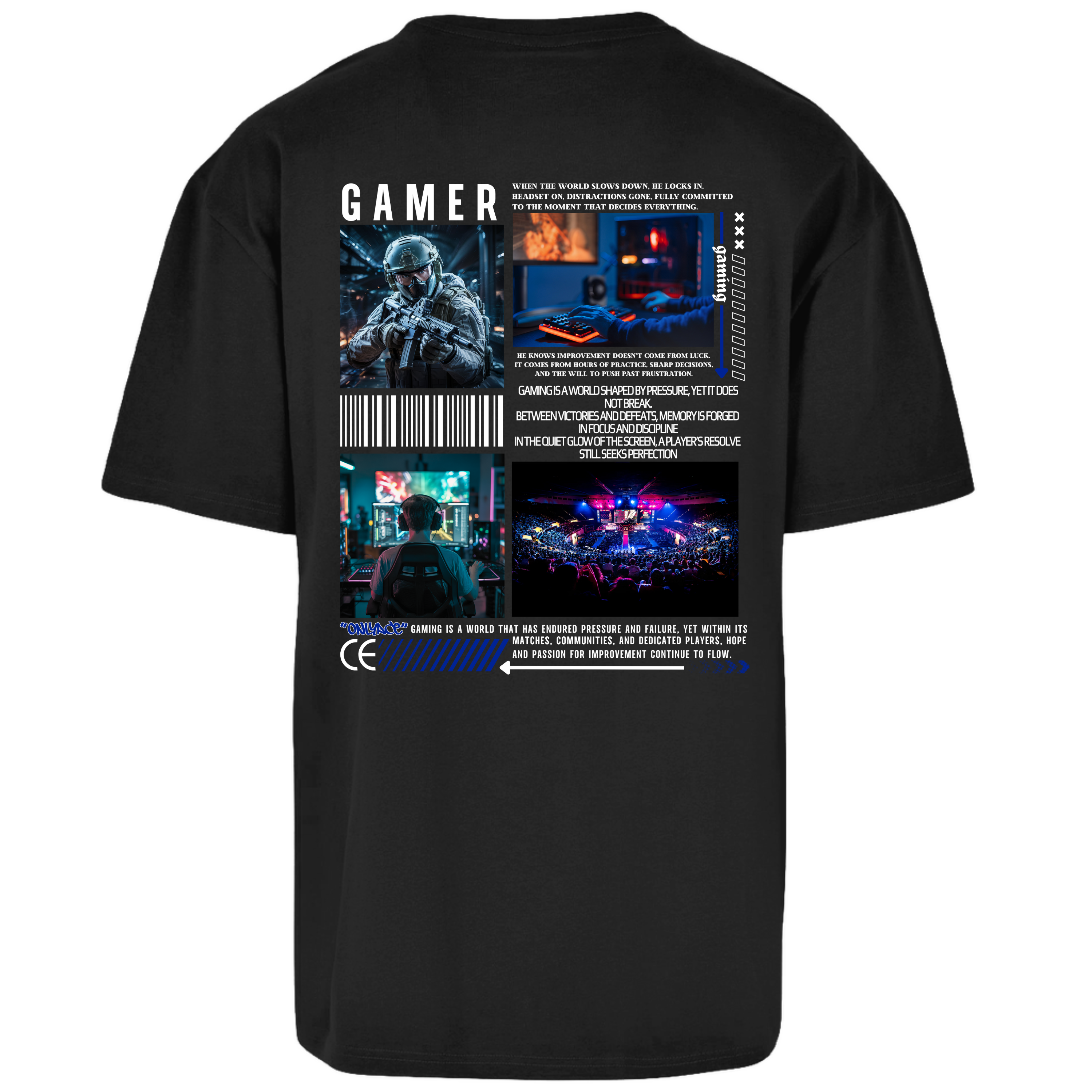 Gamer Backprint Premium T-Shirt